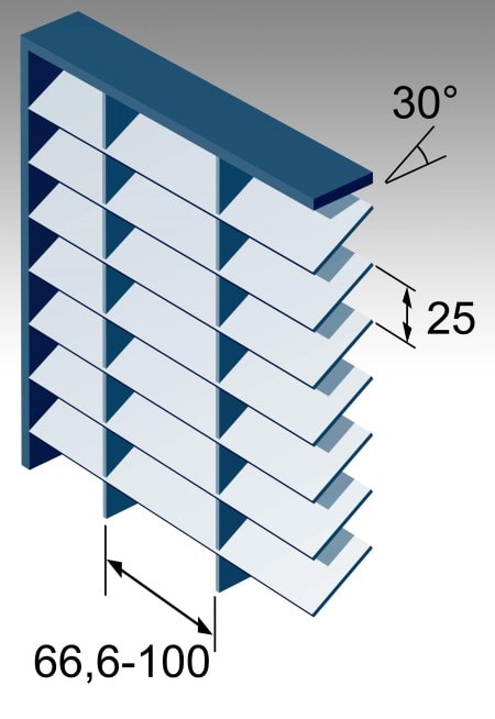 Lamellen rooster lamellenrooster LRV 30B roosters vloerluiken plankdragers bazo staalbeheer