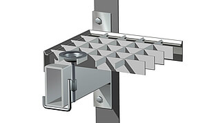 rooster voor magazijnstellingen bevestigingsprinipe 18b bazo staalbeheer roosters